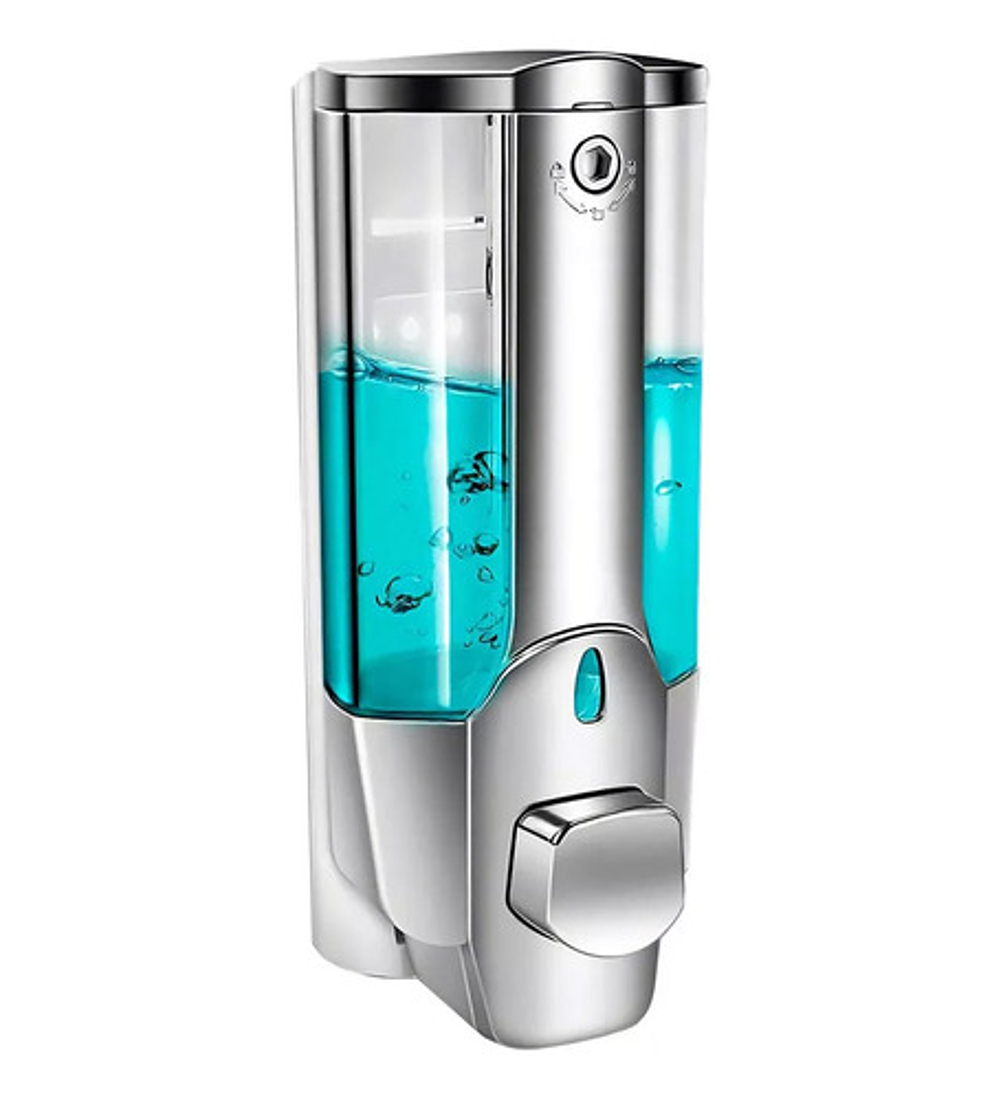Dispensador Despachador de Jabón Liquido Gel Shampoo Pared 350ml