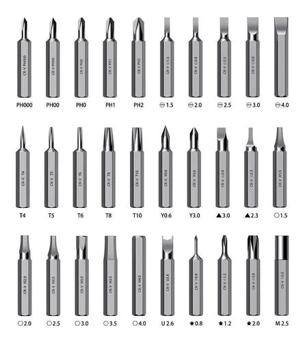 Kit Destornillador 32 En 1 Magnetico