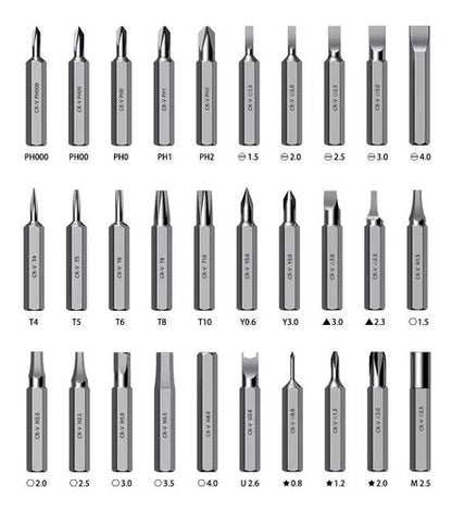 Kit Destornillador 32 En 1 Magnetico