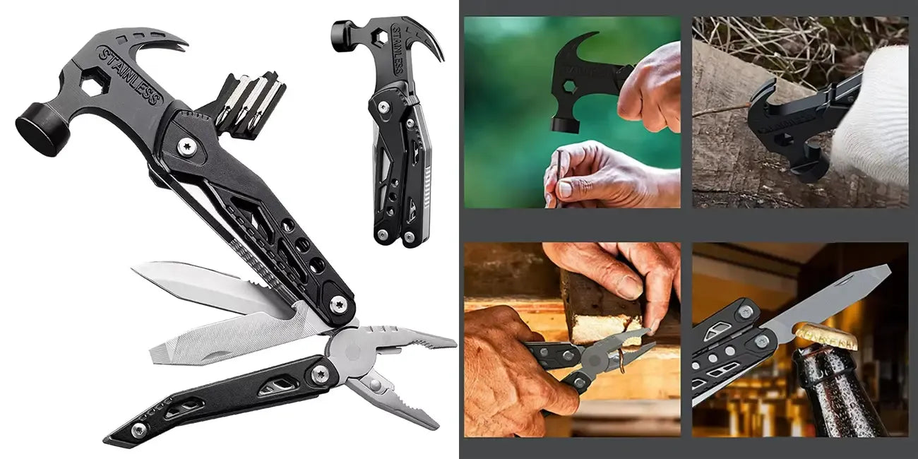 Herramienta multifuncional con martillo