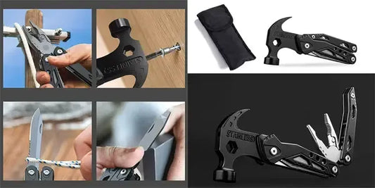 Herramienta multifuncional con martillo